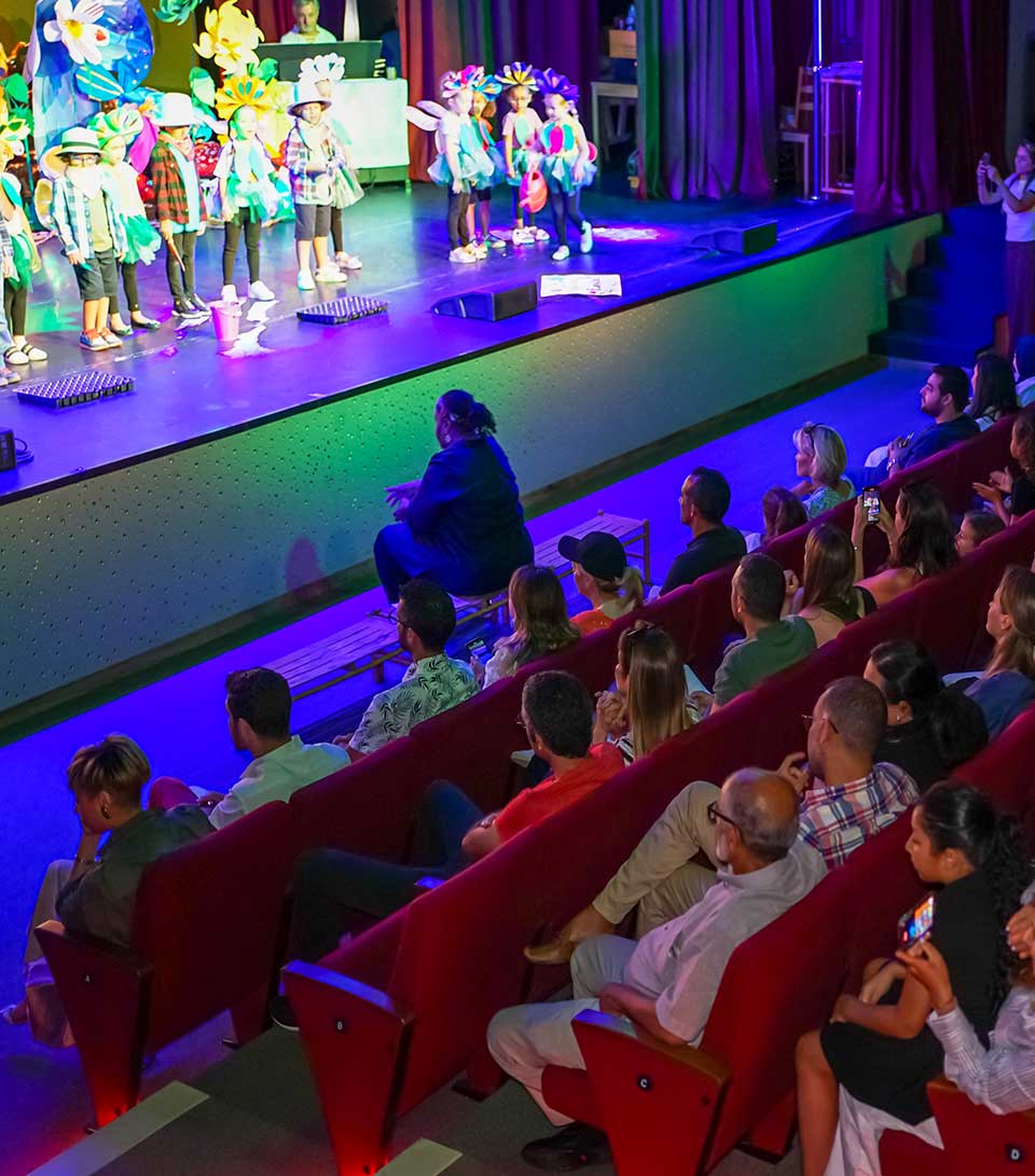 Children taking part in a school event