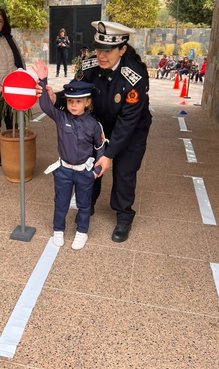 A learner during a community event