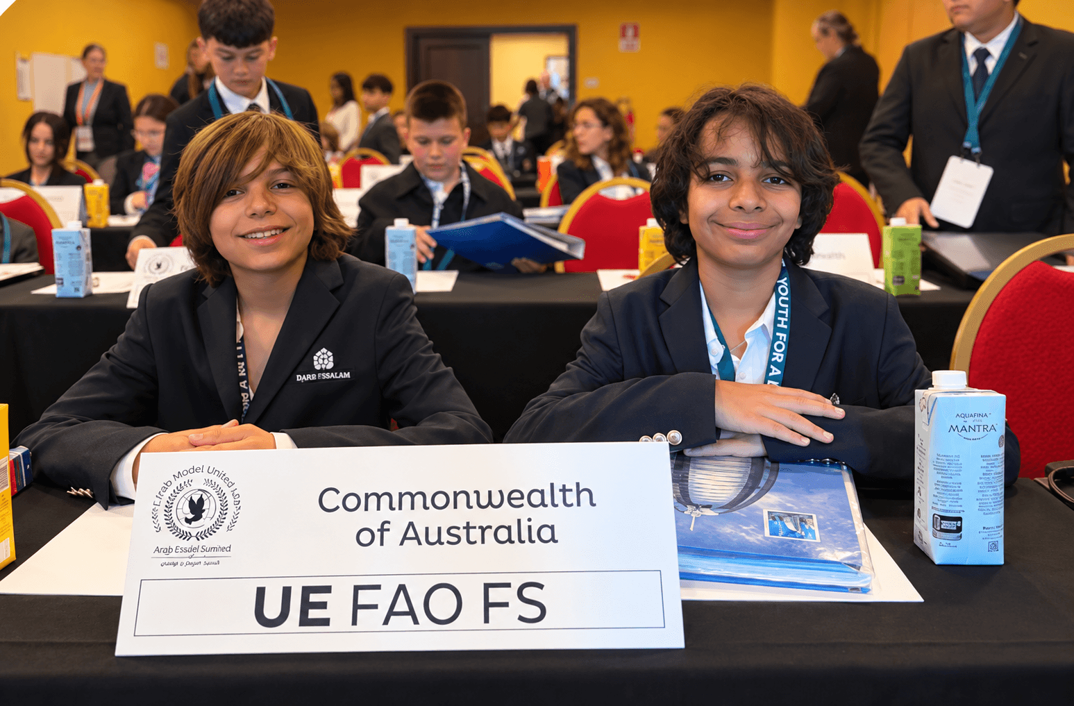 PMIS delegates seated at a Montessori Model United Nations conference