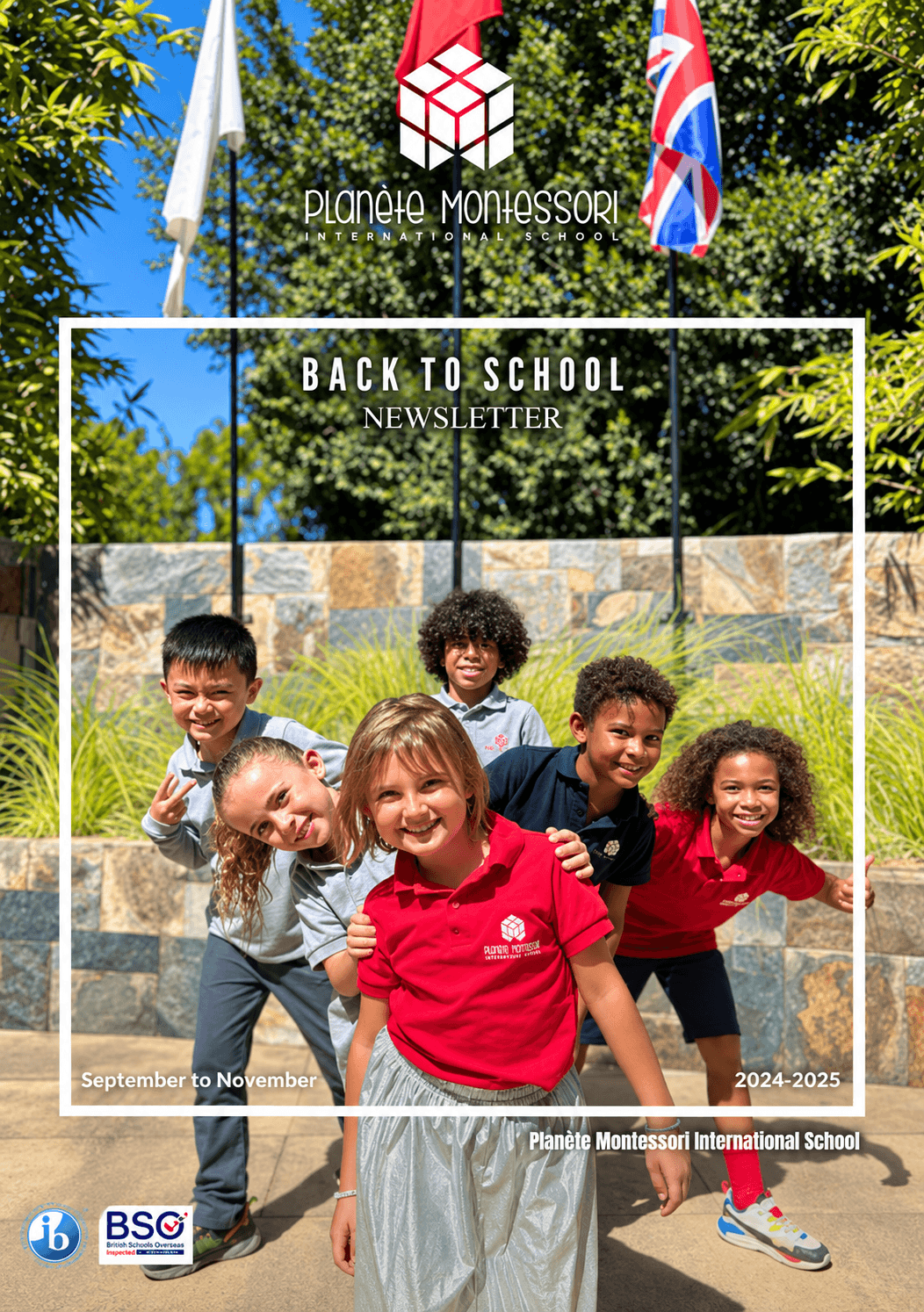 Cover of the Back to School Newsletter
